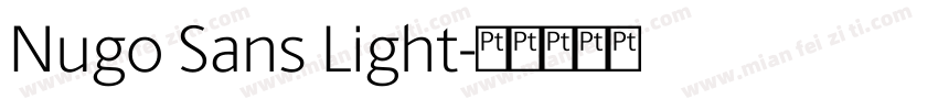 Nugo Sans Light字体转换